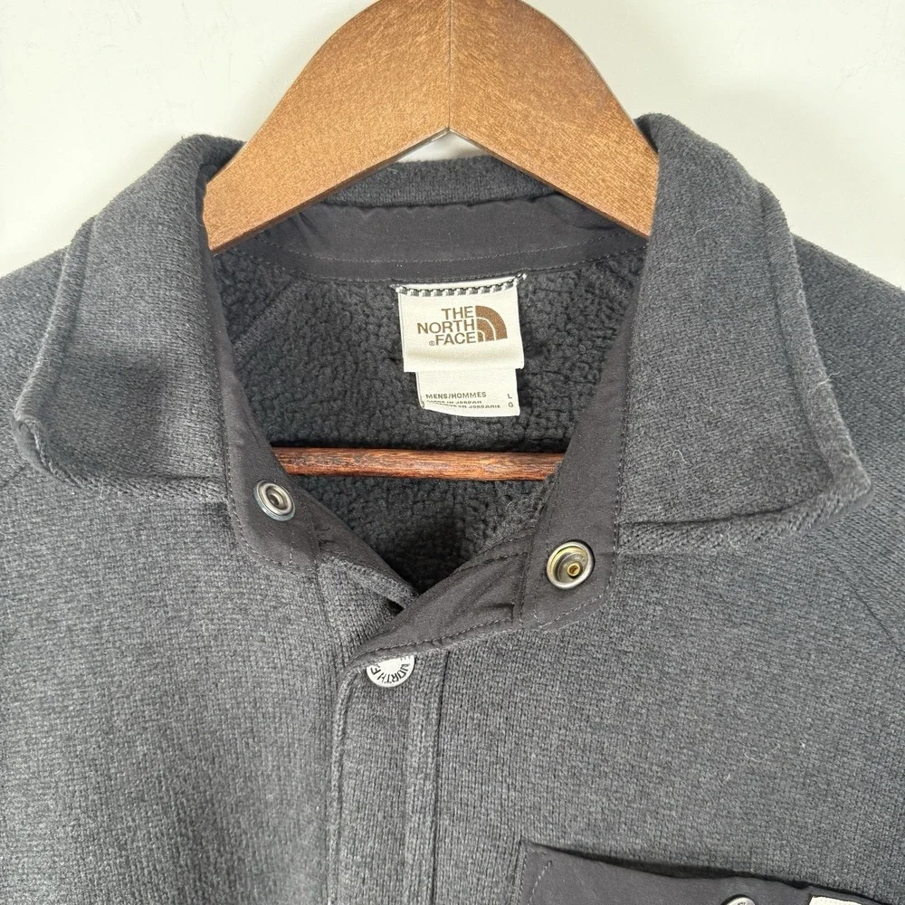 The North Face Men's Gordon Lyons‎ Shacket Black Full Button Warm Large